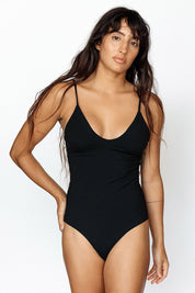 Everyday Bodysuit - Black Ribbed
