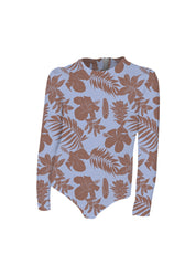 MAI Littles Long Sleeve Bodysuit - Ice Panther, Blue Oasis, Pearl Python