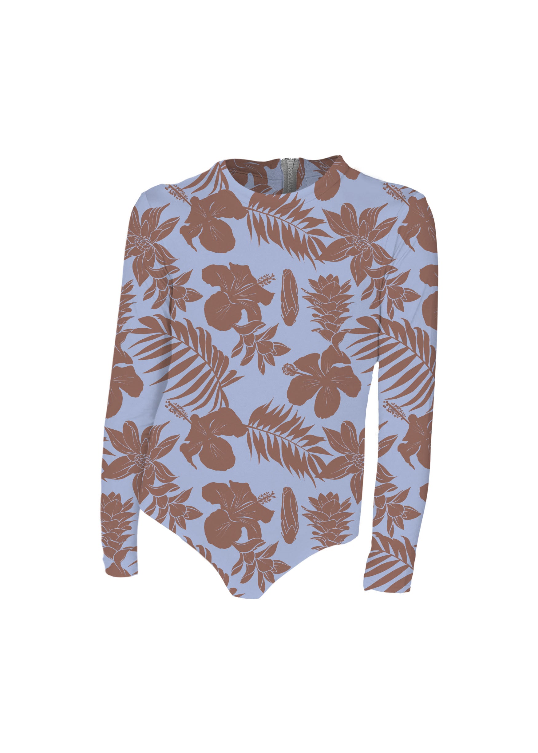 MAI Littles Long Sleeve Bodysuit - Ice Panther, Blue Oasis, Pearl Python