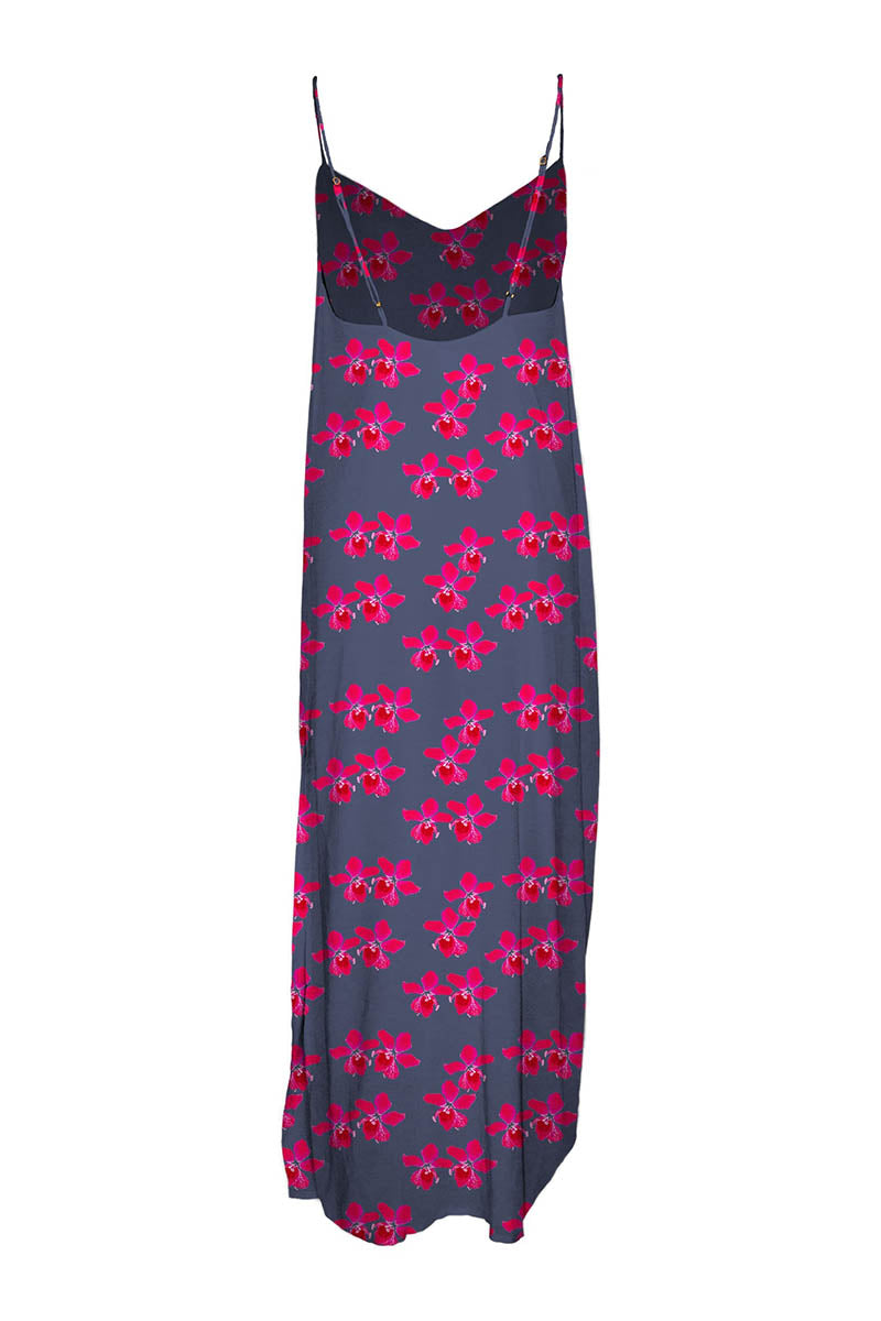 MAI Aria Maxi - Slip Dress (Bluestone, Pink Sundays)