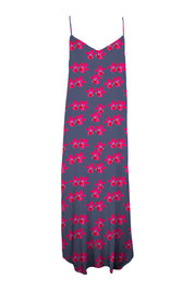 MAI Aria Maxi - Slip Dress (Bluestone, Pink Sundays)