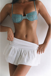 INDAH Vanessa Mini Skirt (White)