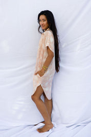 Kahea Shirt Dress - Opihi Blush, Opihi Apricot
