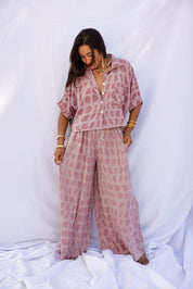 Talia Top - Hebrew Rose