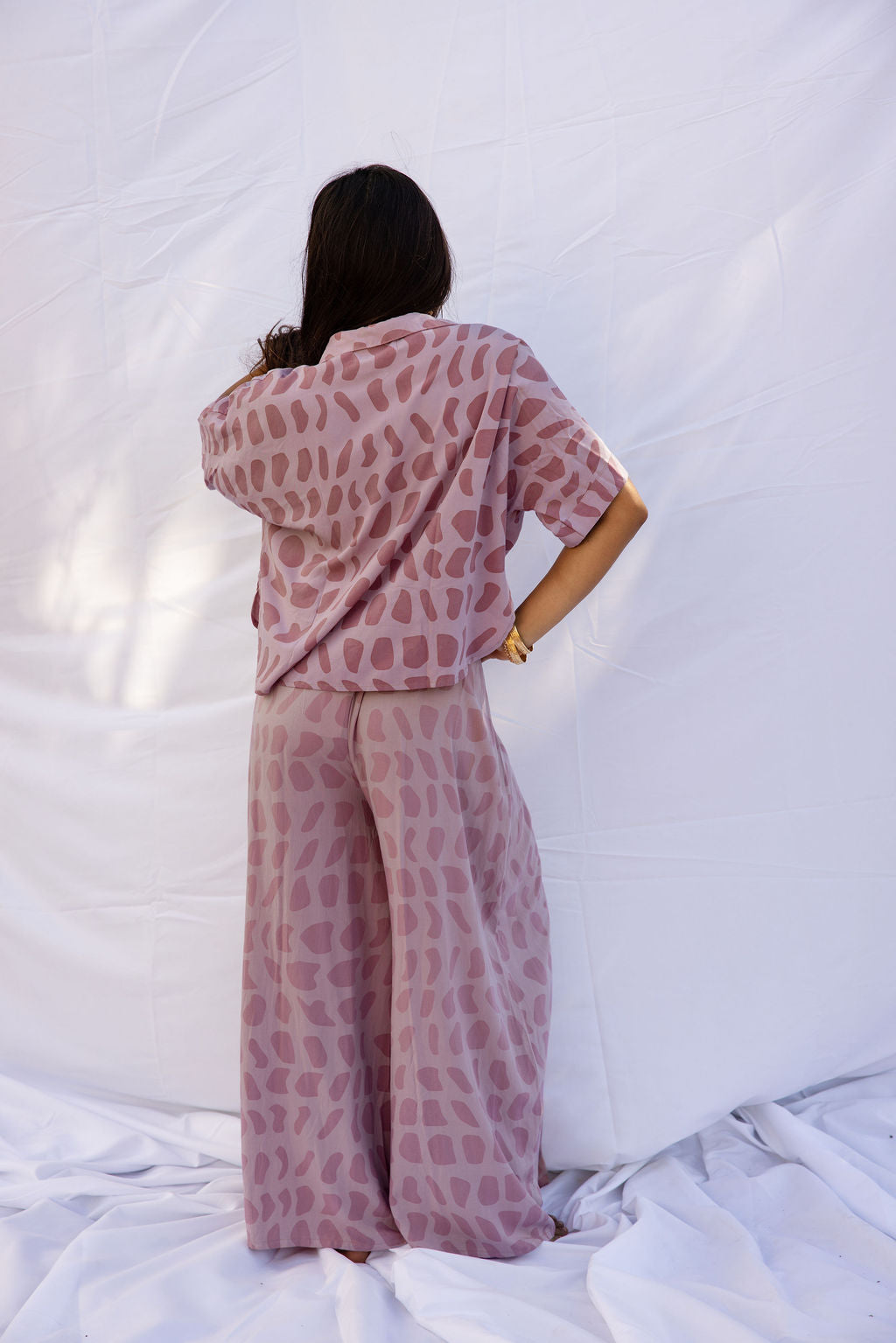 Maile Pant Print - Hebrew Rose
