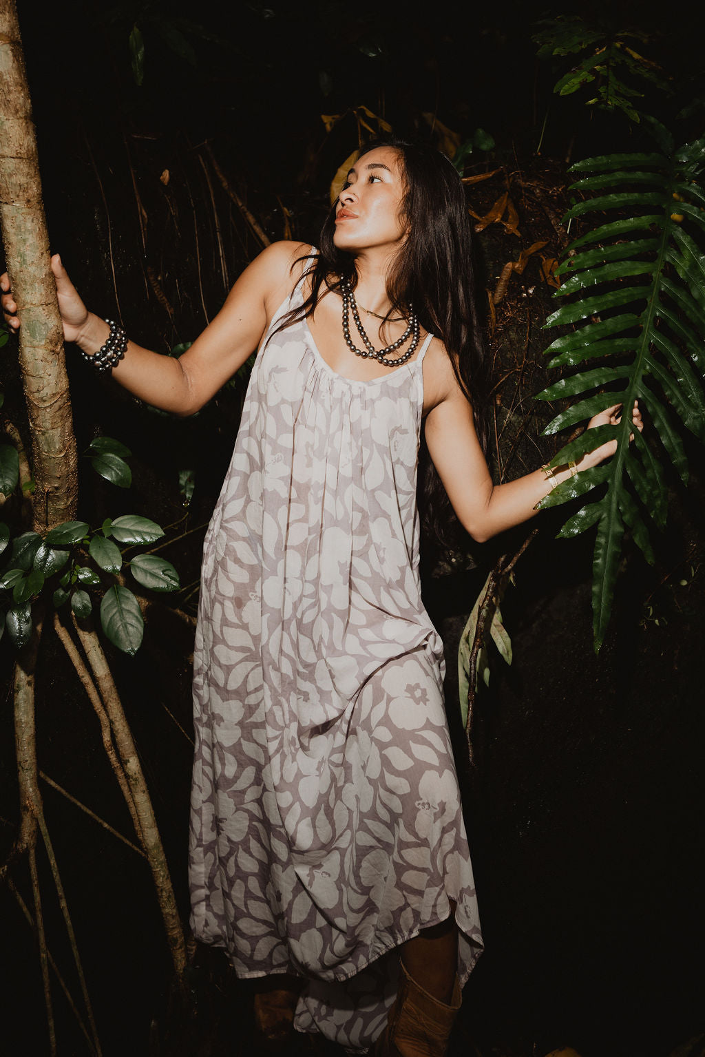 Tina Dress - Lila Hibiscus, Moana Hibiscus, Island Ink