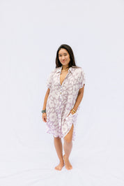 Kahea Dress - Lila Hibiscus, Island Ink, Moana Hibiscus
