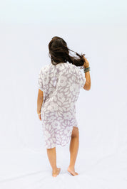 Kahea Dress - Lila Hibiscus, Island Ink, Moana Hibiscus