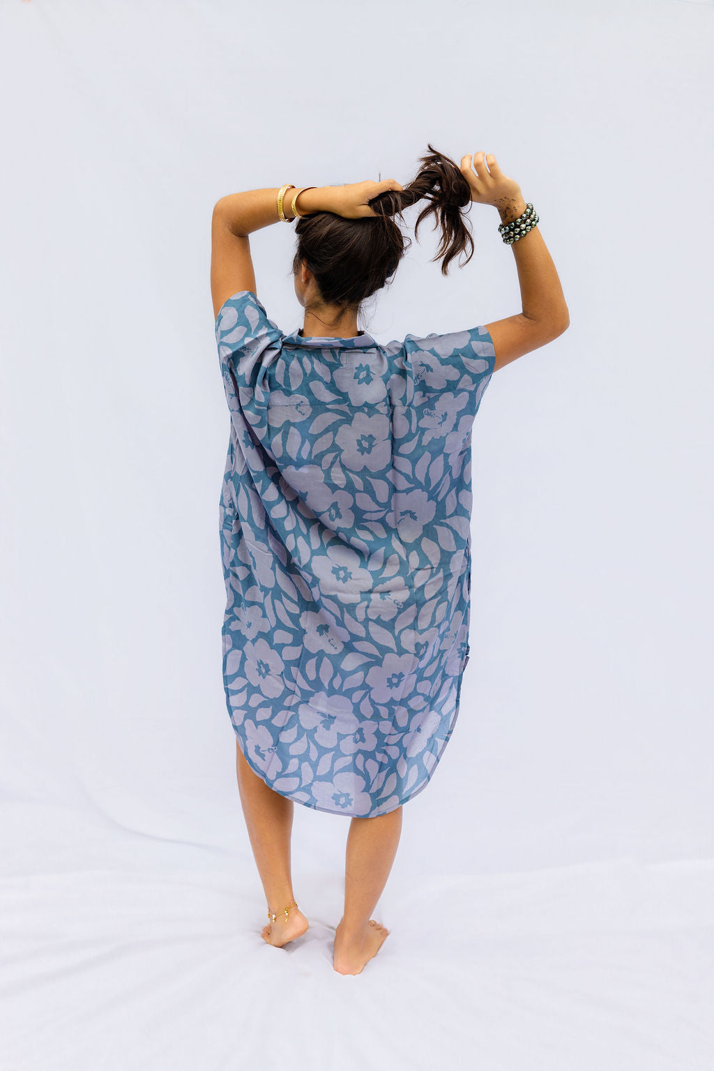 Kahea Dress - Lila Hibiscus, Island Ink, Moana Hibiscus