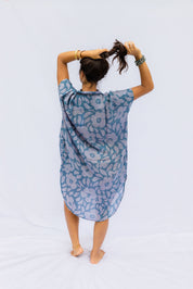 Kahea Dress - Lila Hibiscus, Island Ink, Moana Hibiscus