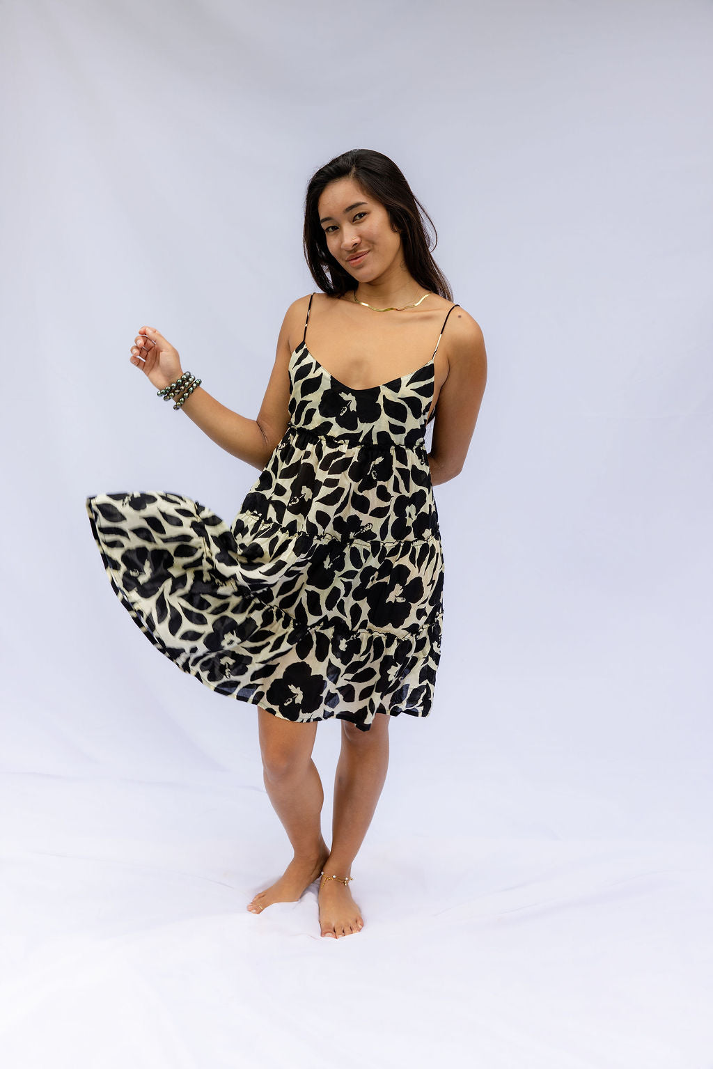 Kai Dress - Lila Hibiscus, Moana Hibiscus, Island Ink