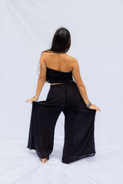 Waiwai Tube Top - Island Ink, Moana Hibiscus, Lila Hibiscus, Black