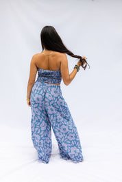 Maile Pants - Moana Hibiscus, Island Ink, Lila Hibiscus