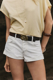 Free People - Cali Cuffed Shortie (Soft White)