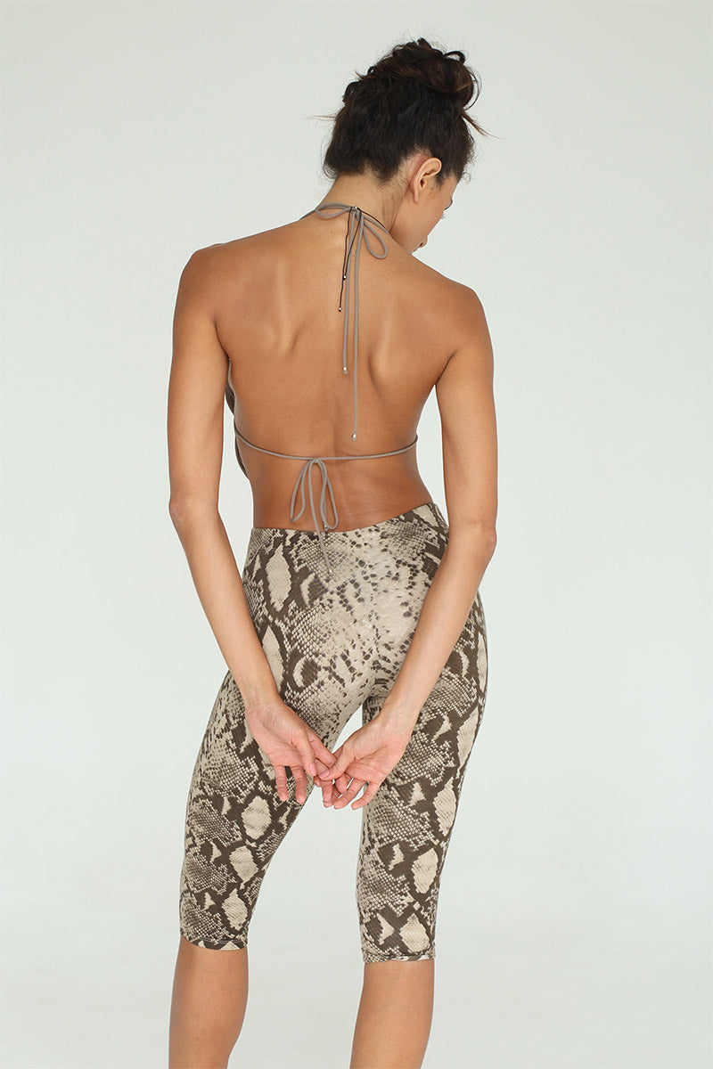 INDAH Calla Halter Top (Taupe)