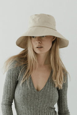 Chandler Linen Bucket Hat