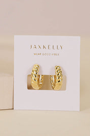Jax Kelly Channel Gold Hoop
