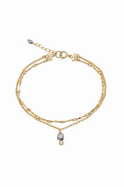 Crystal Keshi Bracelet