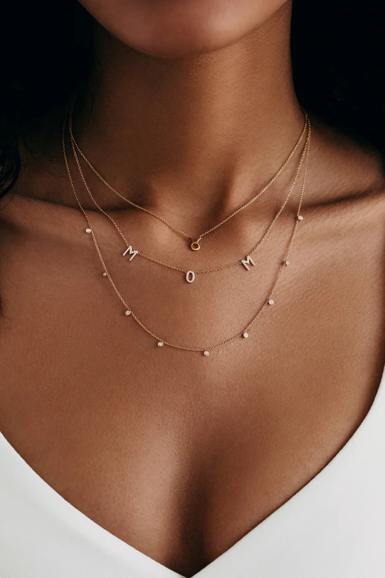 Diamond Mom Necklace YG