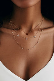 Diamond Mom Necklace YG
