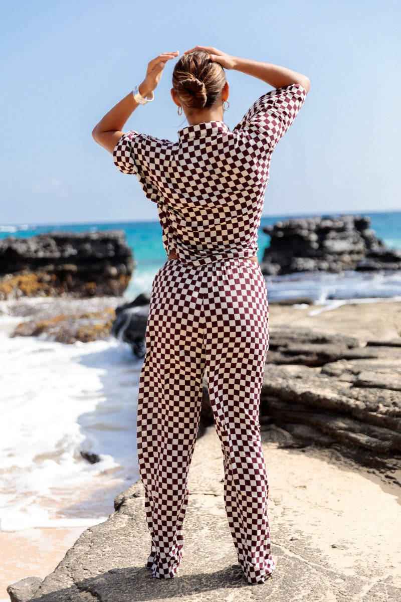 MAI Dylan Crop Top (Fig Check)