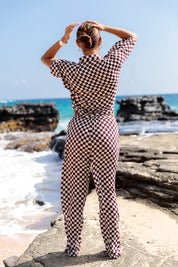 MAI Dylan Crop Top (Fig Check)
