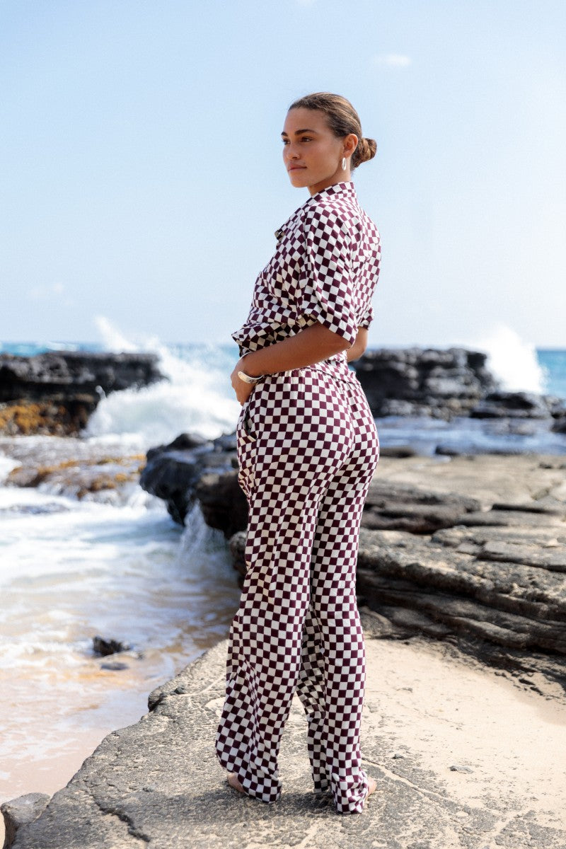 MAI Dylan Crop Top (Fig Check)