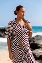 MAI Dylan Crop Top (Fig Check)