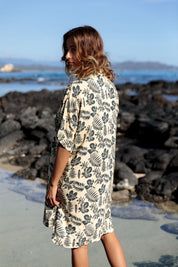 Mai Dylan Dress (Tan Oasis)