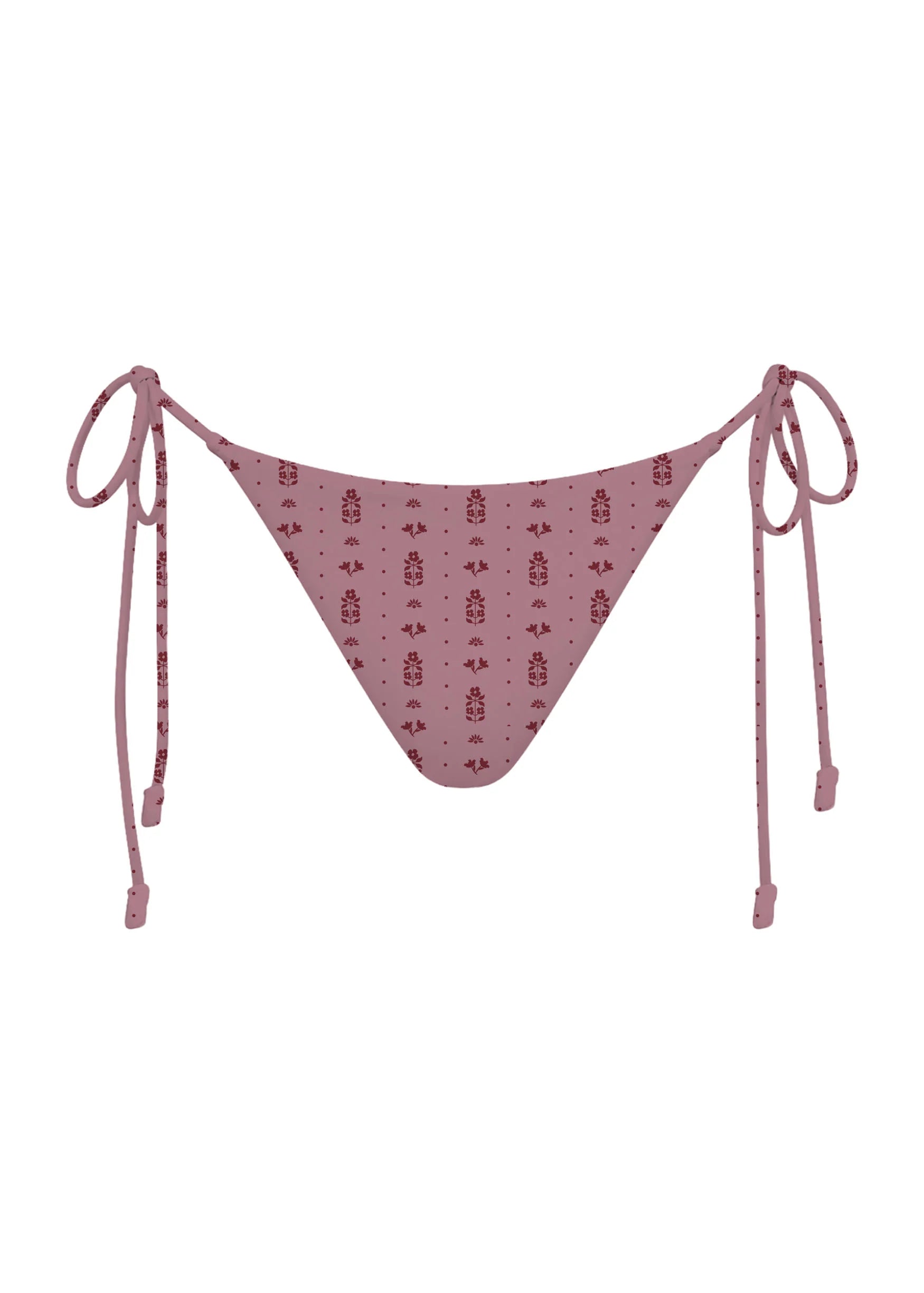 MAI Tie Bottom Skimpy - (Blush Feline, Esther)