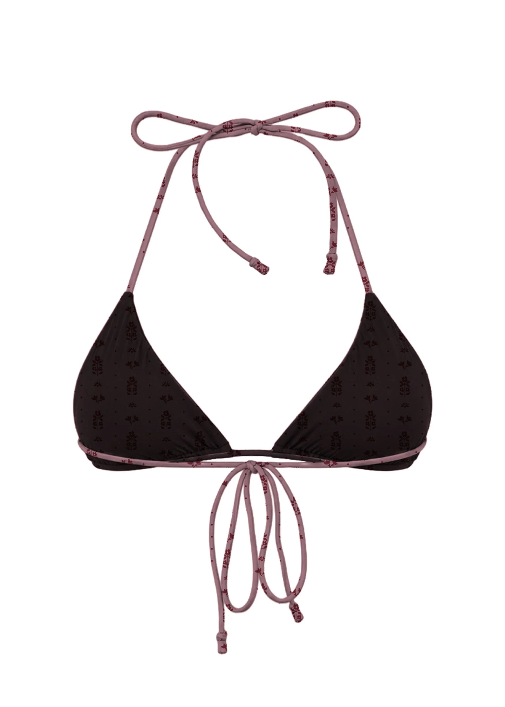 MAI Tie Top - (Blush Feline, Esther)