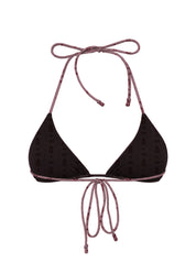 MAI Tie Top - (Blush Feline, Esther)