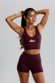 BENOA Booty Short 2.5" - (Plum, Black)