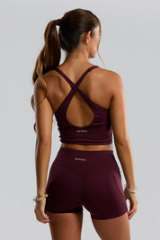 BENOA Booty Short 2.5" - (Plum, Black)