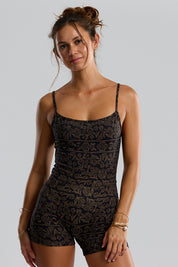 BENOA OG 3" Romper (Camo Ginger, Brown Batik)