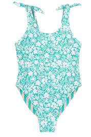 Feather 4 Arrow - Skye Reversible One Piece Kids Swimwear (Blue)