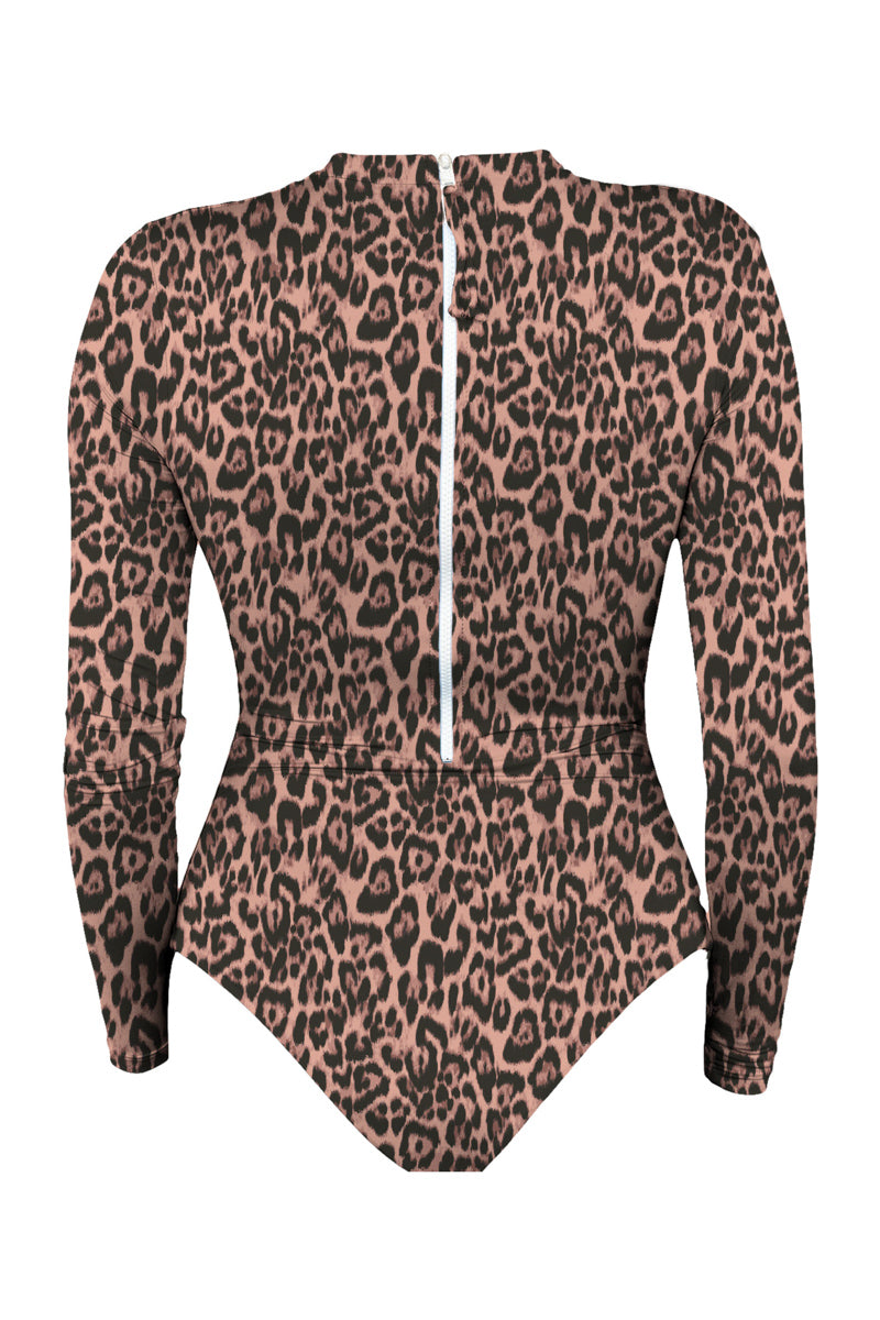 MAI Long Sleeve Bodysuit (Sahara Dawn, Feline)