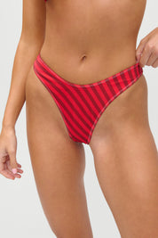 Frankies Bikinis Full Moon Satin Bottom (Spring Stripe)