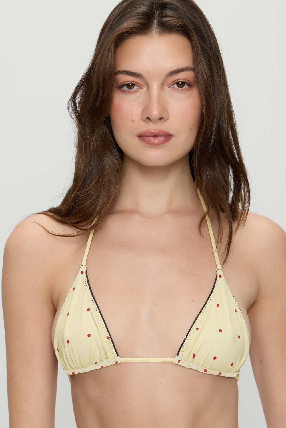 Frankies Bikinis Nick Satin Reversible Top