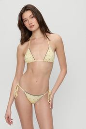 Frankies Bikinis Nick Satin Reversible Top