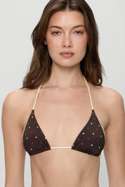 Frankies Bikinis Nick Satin Reversible Top