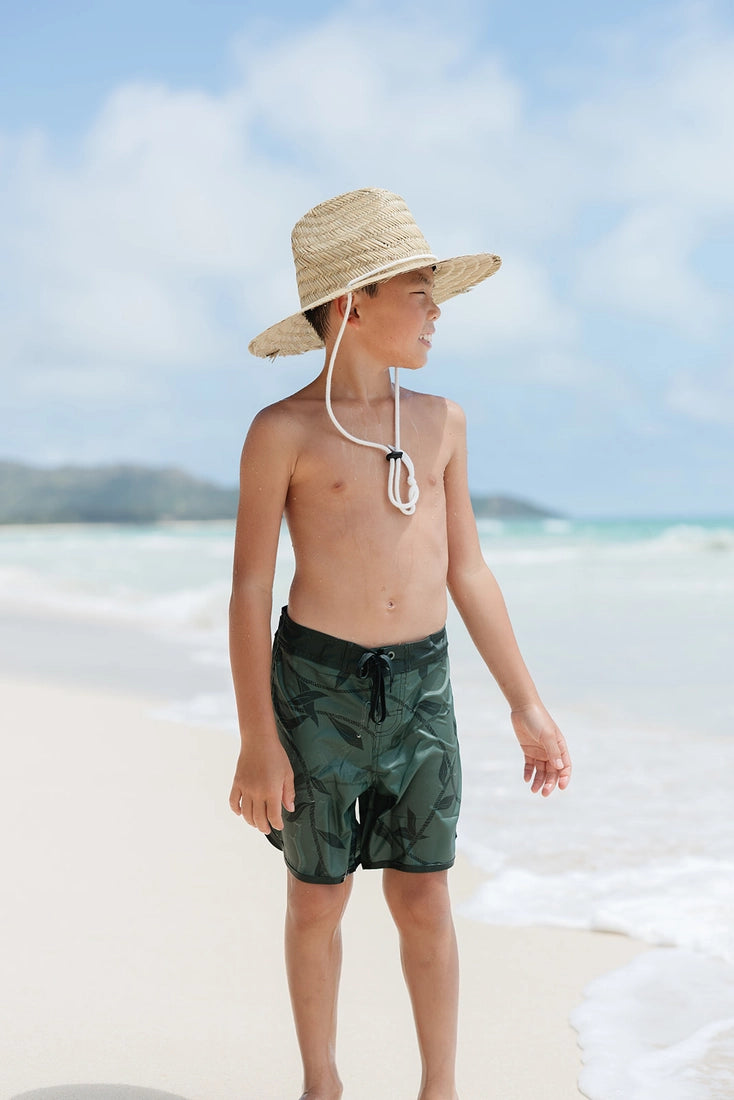 REIGN + Skye - Green Ti Boardshorts