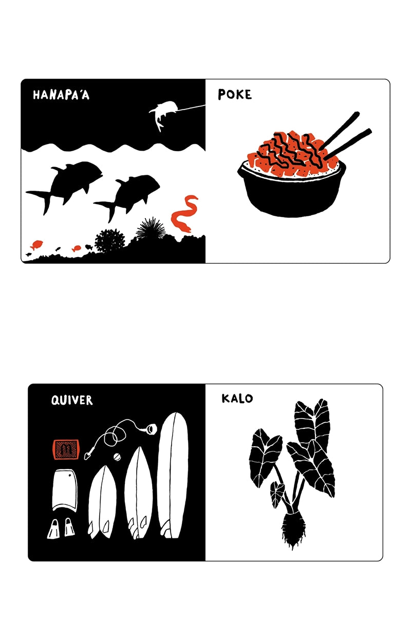 Hawai'i In Black, White and Red