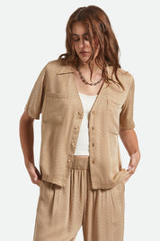 BRIXTON Hudson Short Sleeve Shirt (Washed Copper)