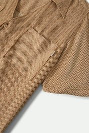 BRIXTON Hudson Short Sleeve Shirt (Washed Copper)