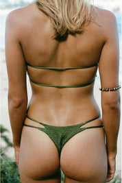 INDAH Janice Bandeau Top - Olive