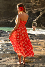 MAI Indie Skirt (Strawberry Hibiscus)