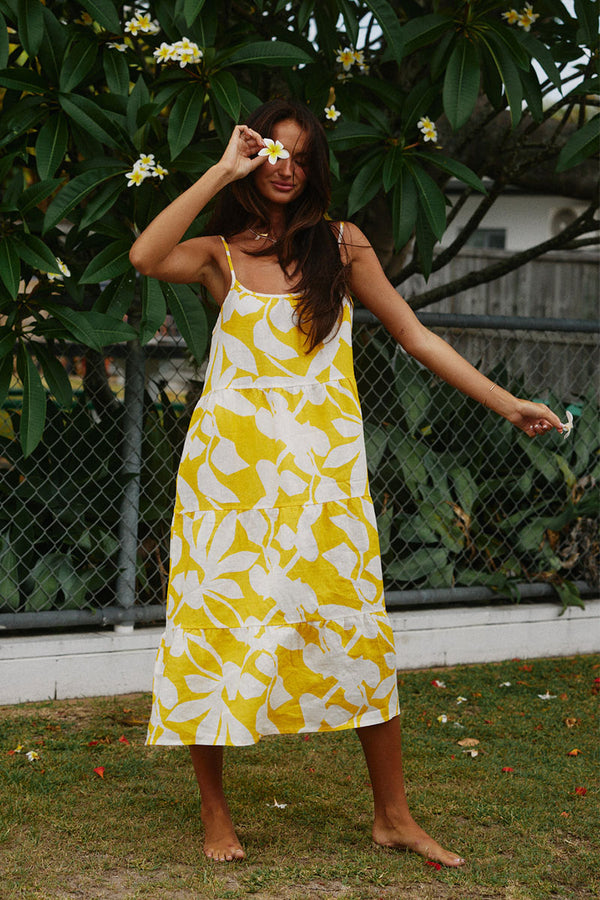 Islander Slip Midi Dress - Mango