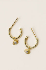 JAX KELLY Evil Eye Gold Hoop