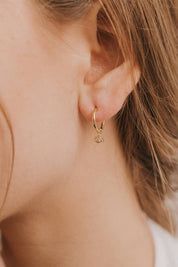 JAX KELLY Evil Eye Gold Hoop